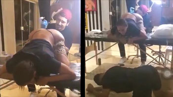 Anitta tatuando o cu