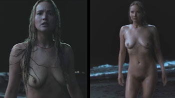 Jennifer Lawrence pelada mostrando os peitos